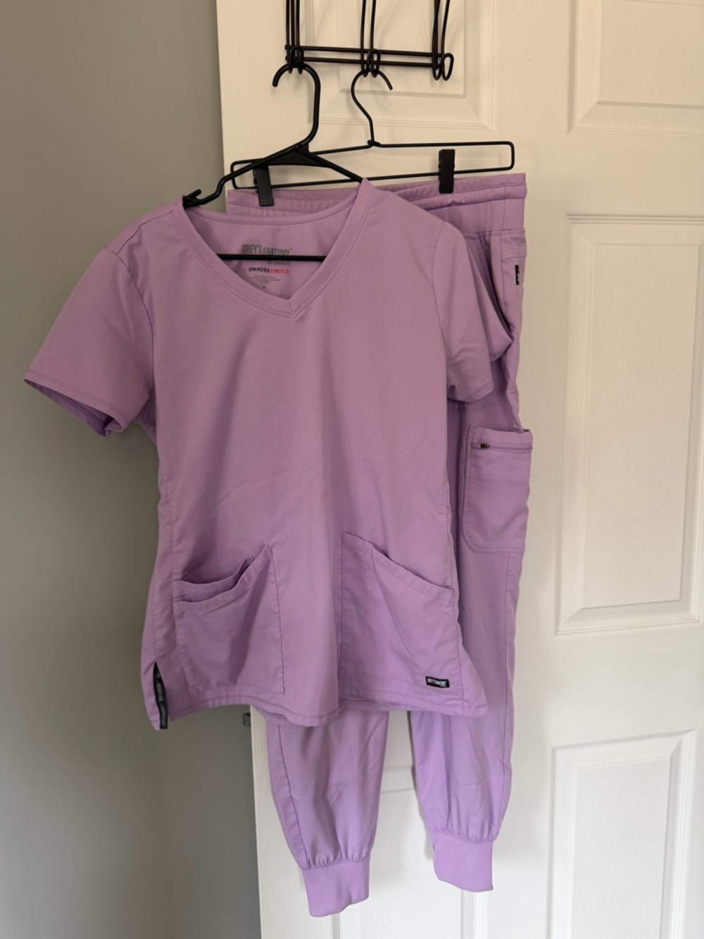 Grey's Anatomy Lavender V-Neck Scrub Top